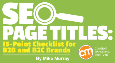 SEO Page Titles: 15-Point Checklist for B2B and B2C Brands